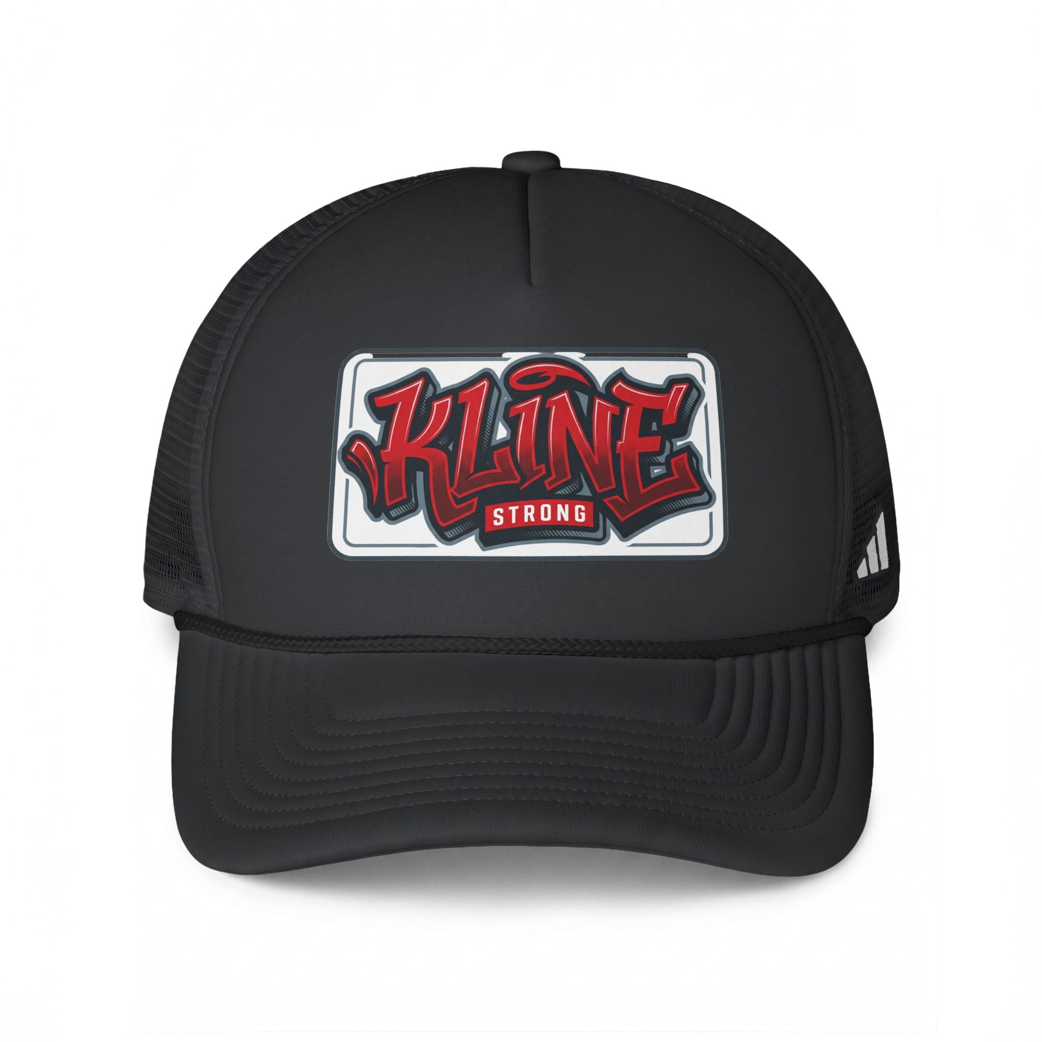 Kline Strong Trucker Hat — Retro Streetwear Patch Cap