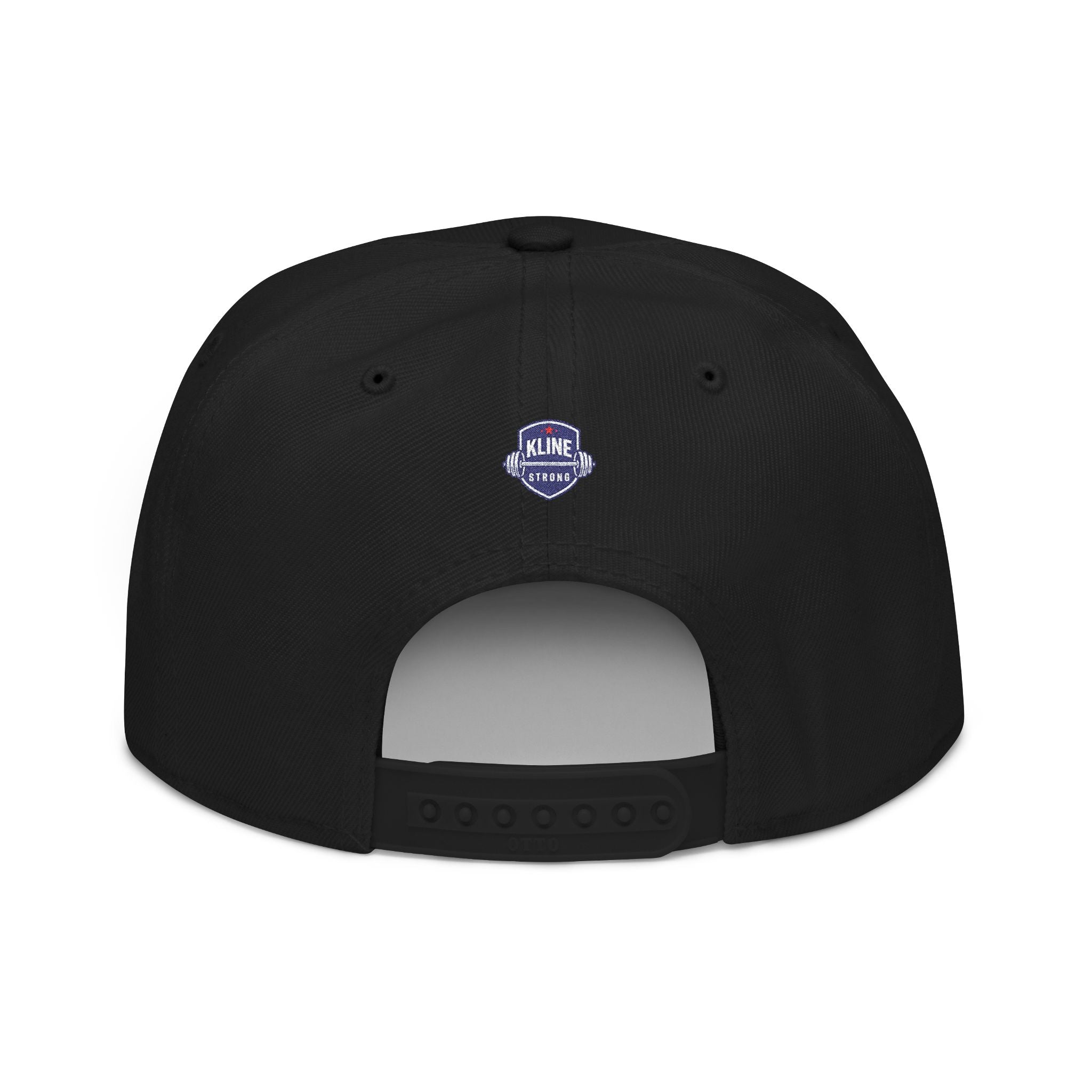 Embroidered Street Patch Snapback Hat — Red Graffiti Logo