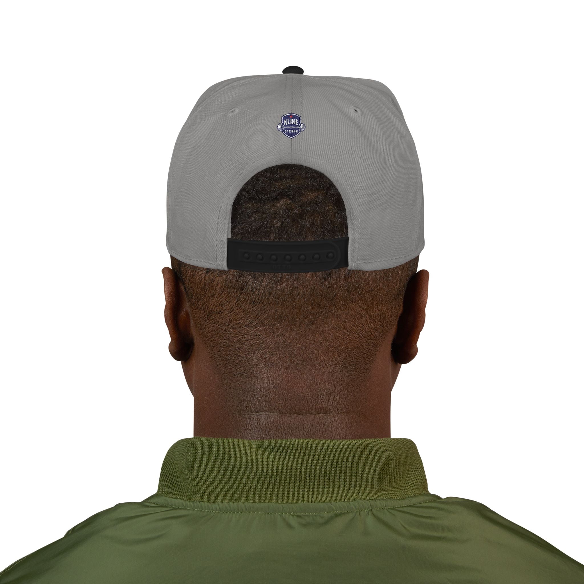 Embroidered Street Patch Snapback Hat — Red Graffiti Logo