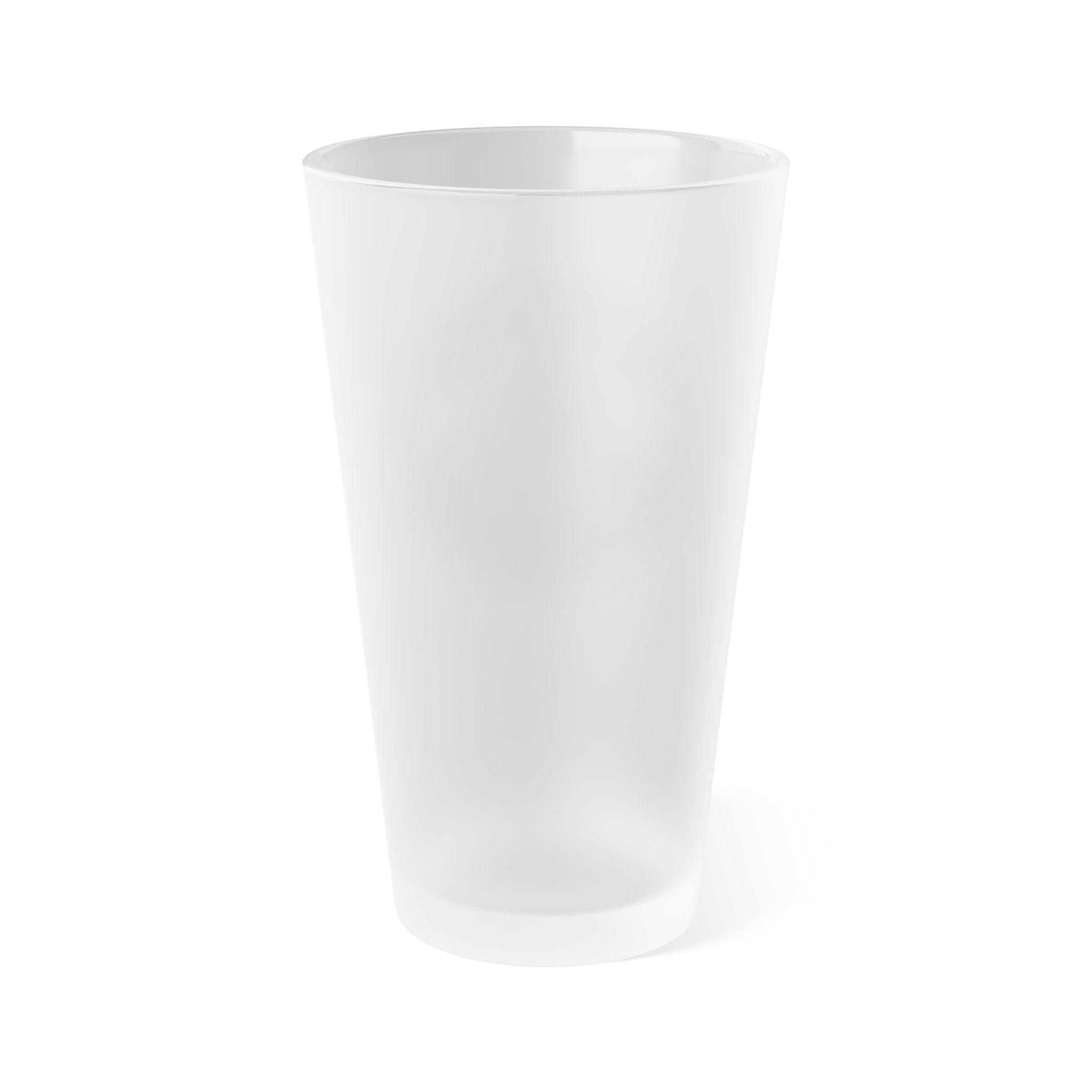 Frosted Pint Glass – "Lift for All Ages" Weightlifting 16oz Beer Glass