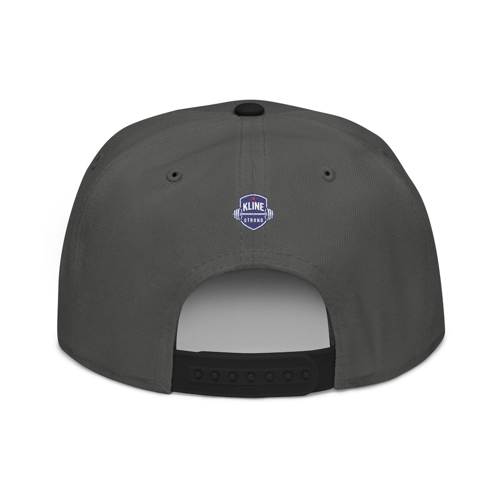Embroidered Street Patch Snapback Hat — Red Graffiti Logo