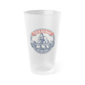 Frosted Pint Glass – "Lift for All Ages" Weightlifting 16oz Beer Glass