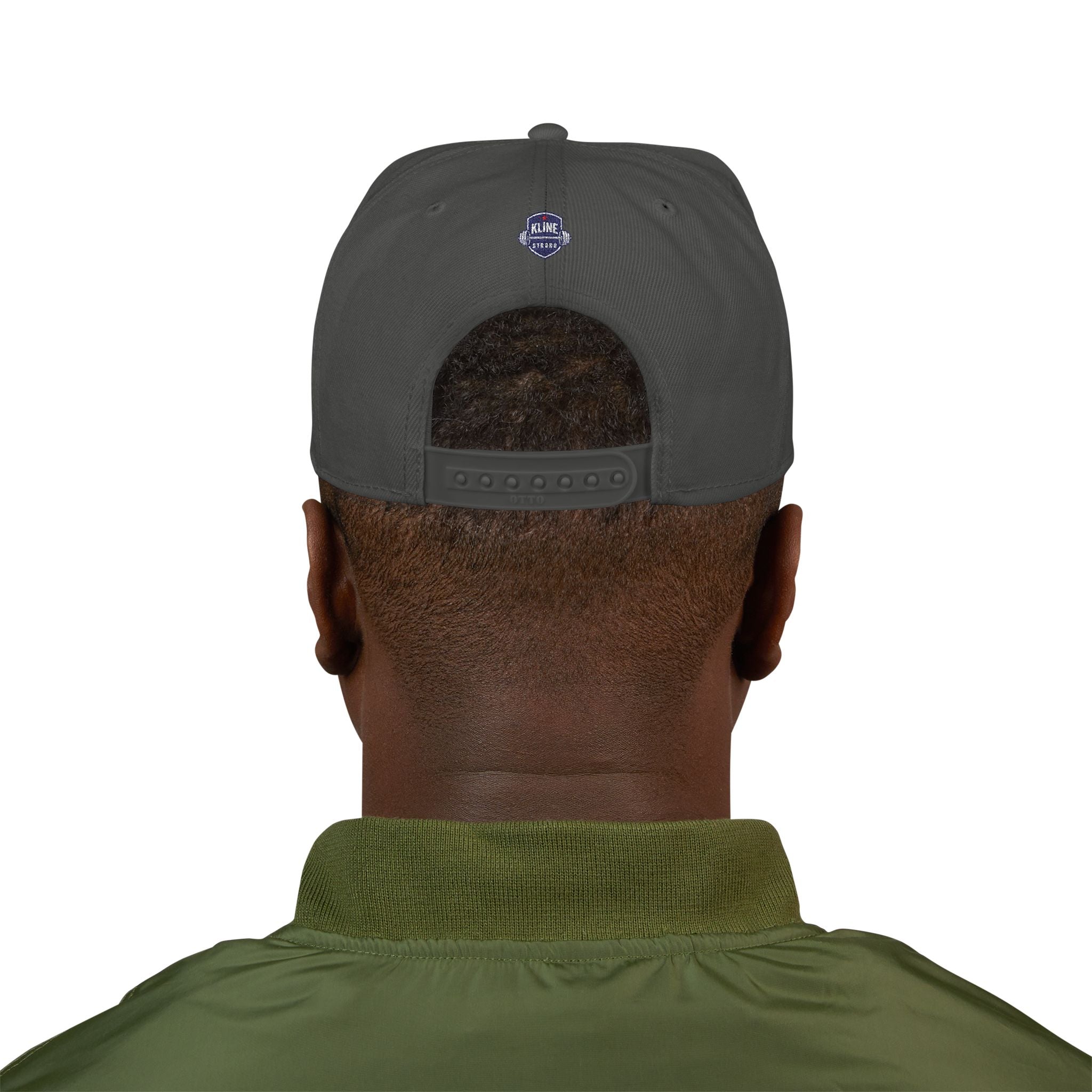 Embroidered Street Patch Snapback Hat — Red Graffiti Logo