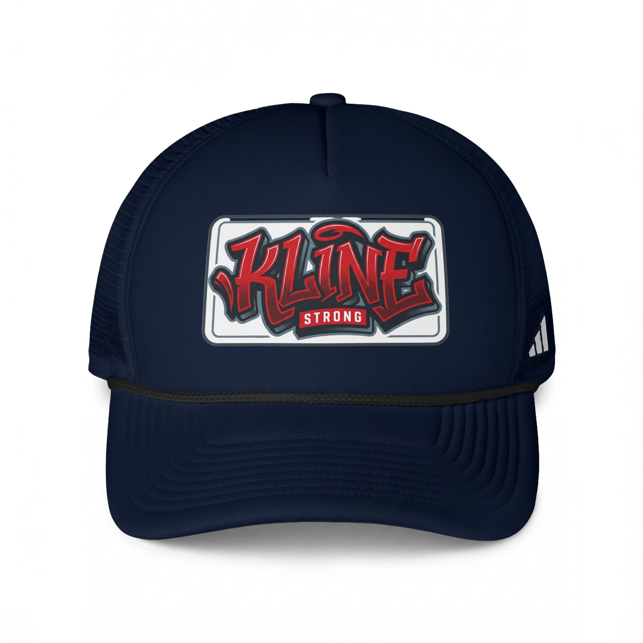 Kline Strong Trucker Hat — Retro Streetwear Patch Cap