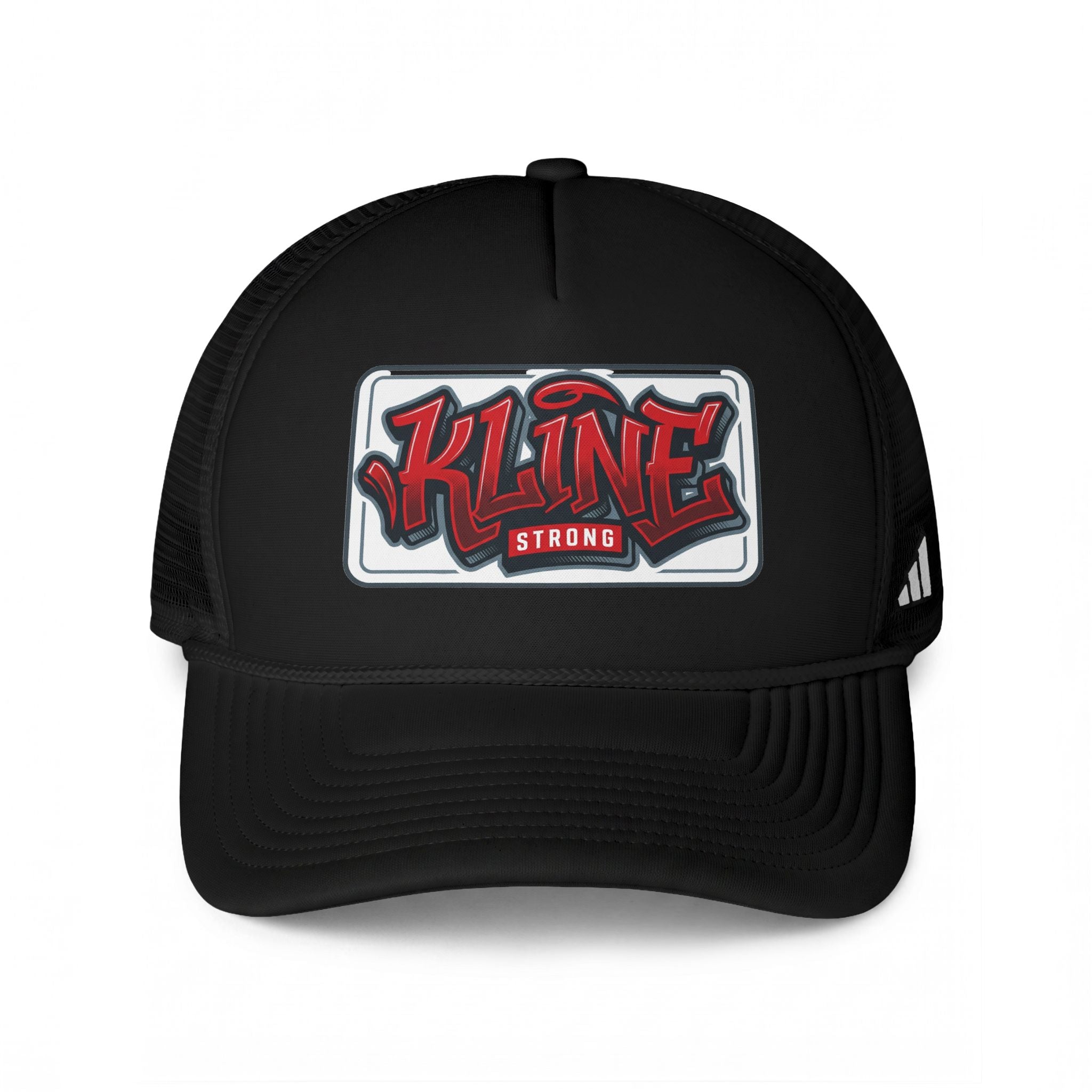 Kline Strong Trucker Hat — Retro Streetwear Patch Cap