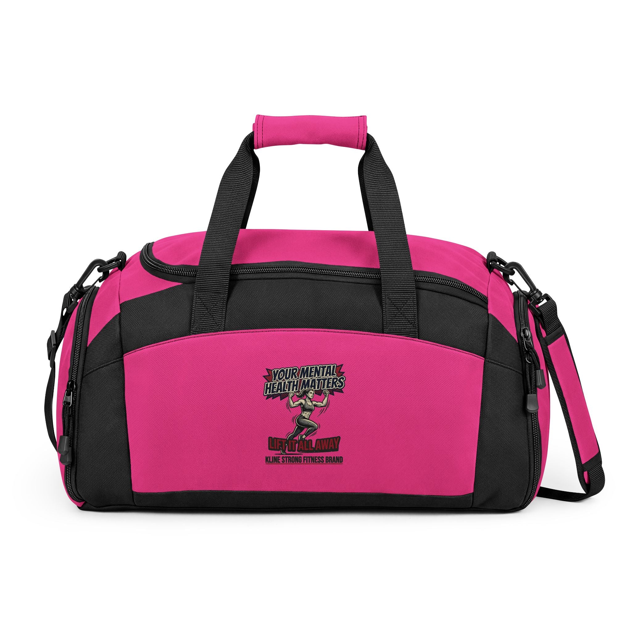 Embroidered Warrior Gym Bag — Tactical Duffel for Gym, Travel & Training