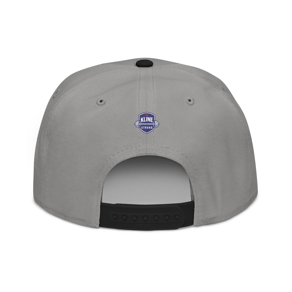 Embroidered Street Patch Snapback Hat — Red Graffiti Logo