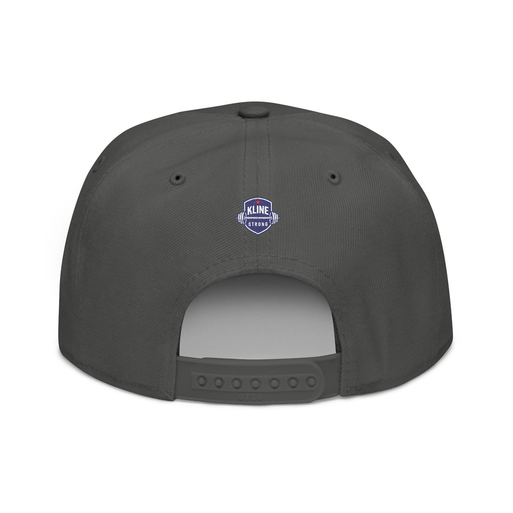 Embroidered Street Patch Snapback Hat — Red Graffiti Logo