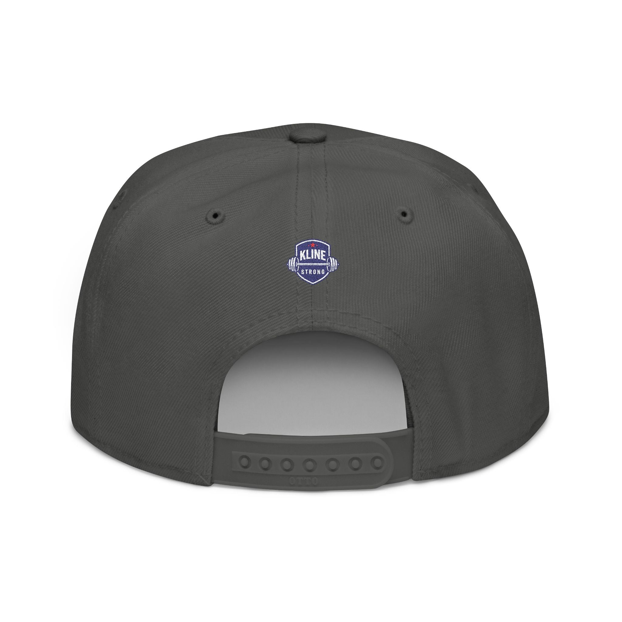 Embroidered Street Patch Snapback Hat — Red Graffiti Logo