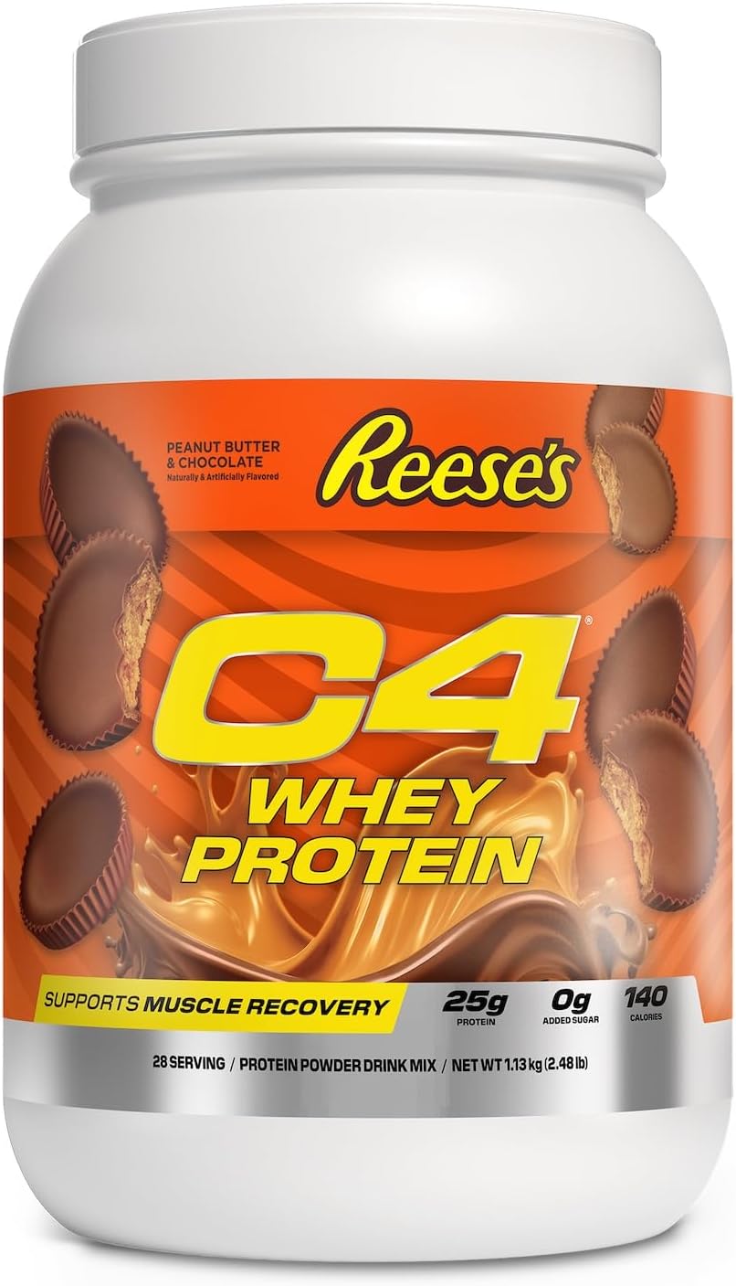 C4 Whey Protein Powder, 25g of Protein for Muscle Recover, 28 Servings