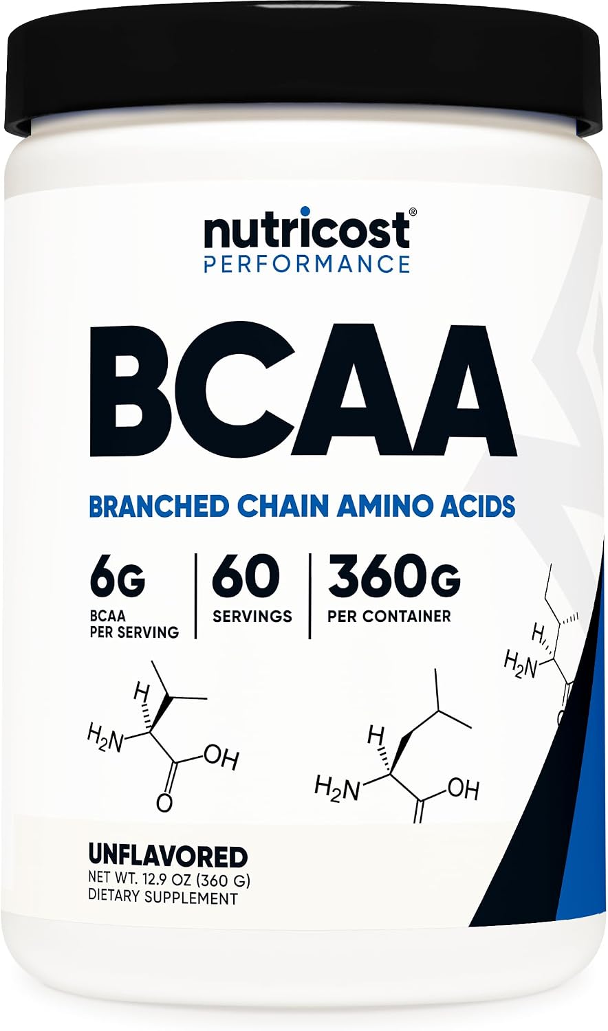 Nutricost BCAA Powder (Strawberry Kiwi, 90 Servings) - Optimal 2:1:1 Ratio