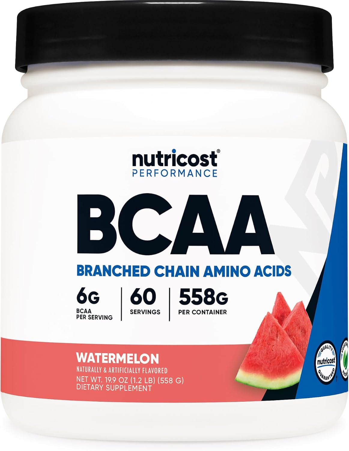 Nutricost BCAA Powder (Strawberry Kiwi, 90 Servings) - Optimal 2:1:1 Ratio