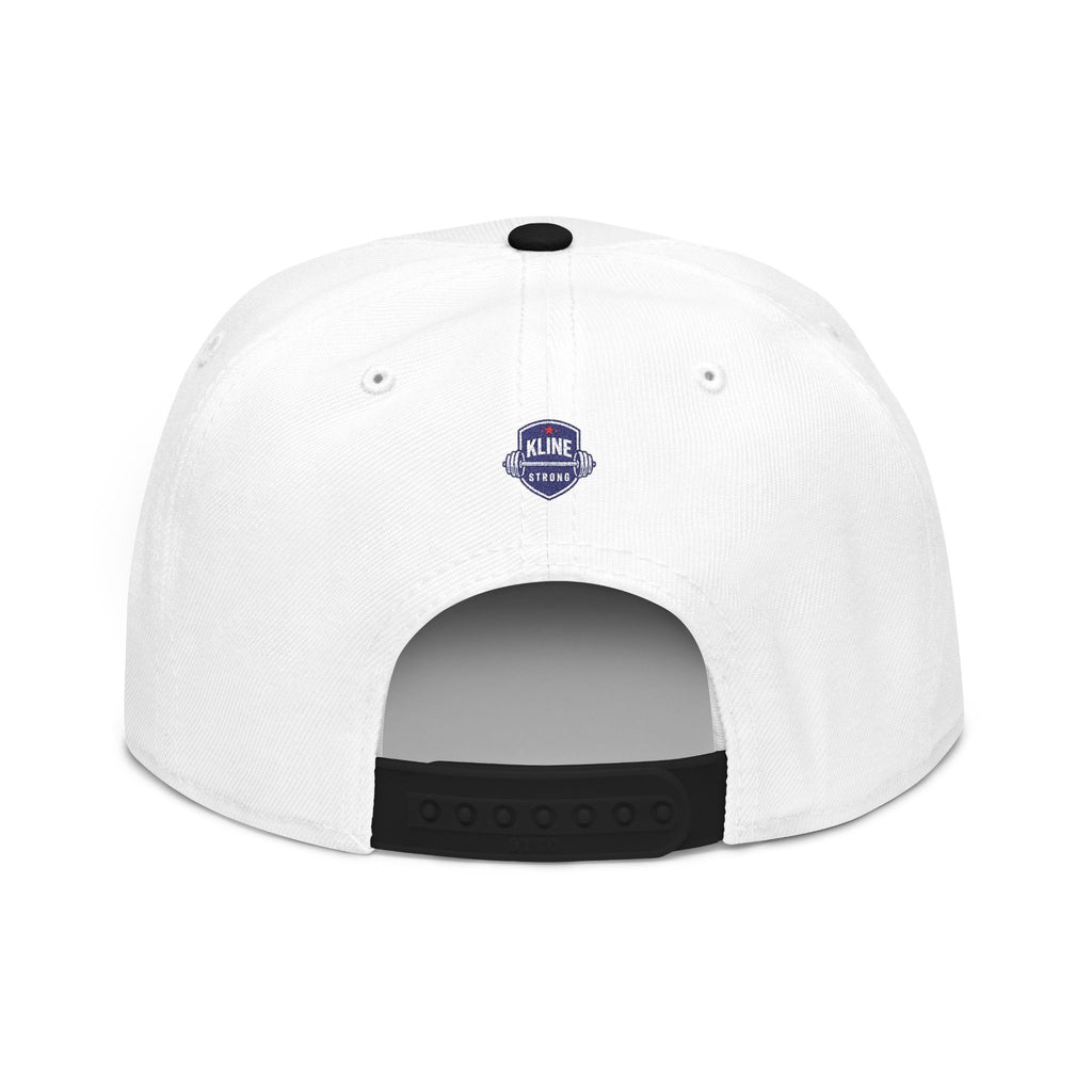 Embroidered Street Patch Snapback Hat — Red Graffiti Logo