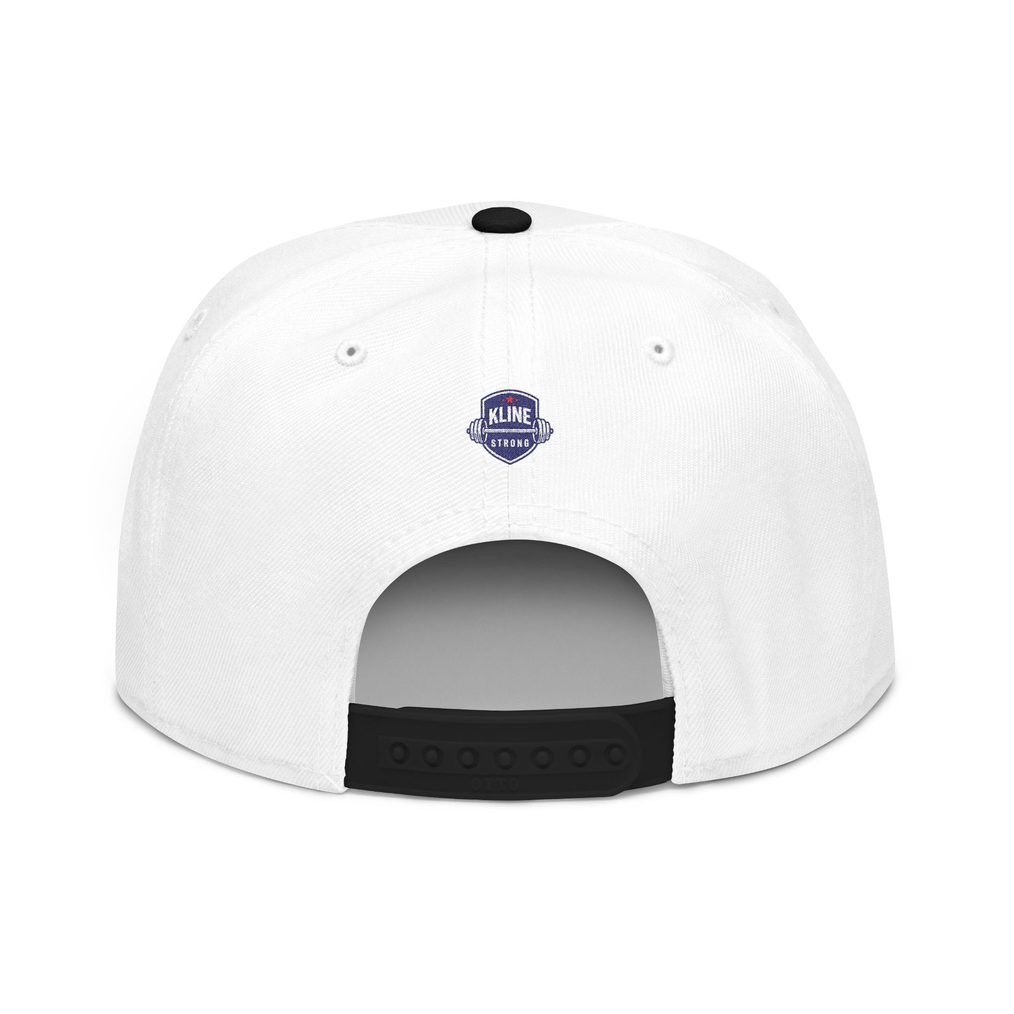 Embroidered Street Patch Snapback Hat — Red Graffiti Logo