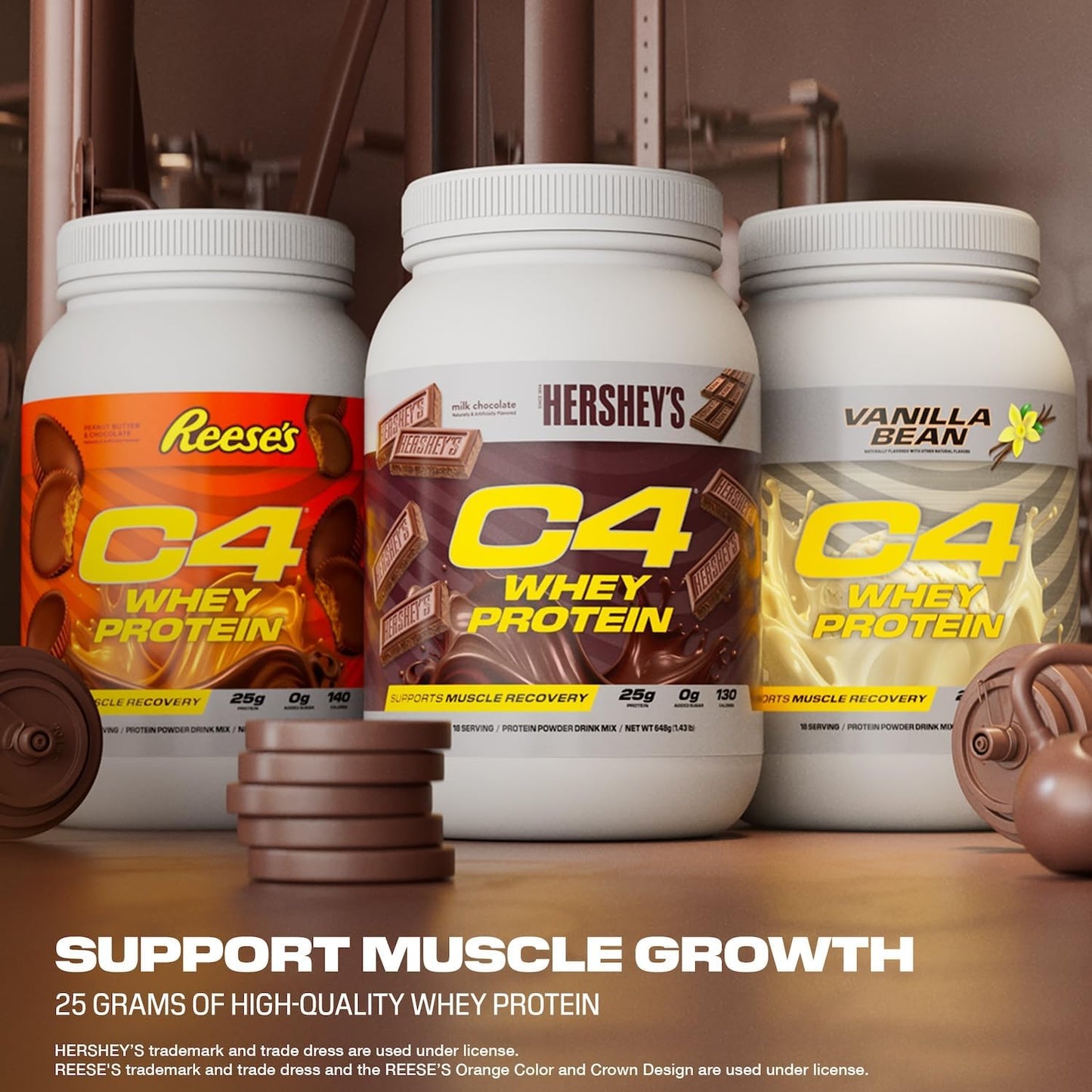 C4 Whey Protein Powder, 25g of Protein for Muscle Recover, 28 Servings