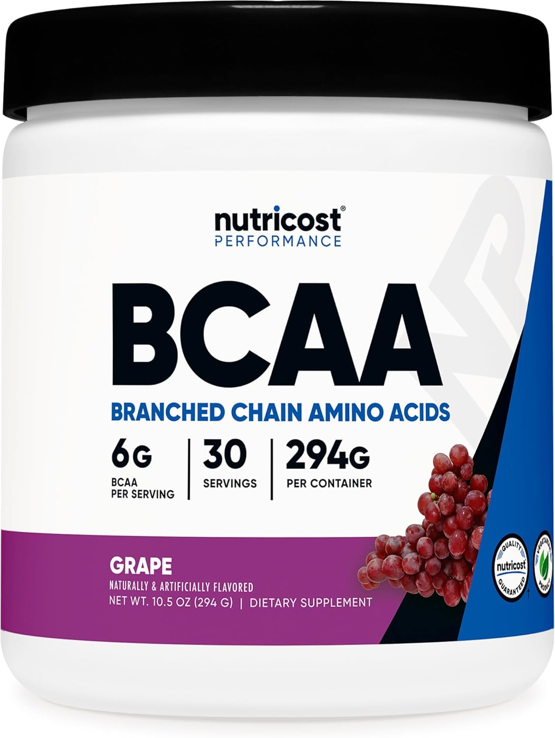 Nutricost BCAA Powder (Strawberry Kiwi, 90 Servings) - Optimal 2:1:1 Ratio
