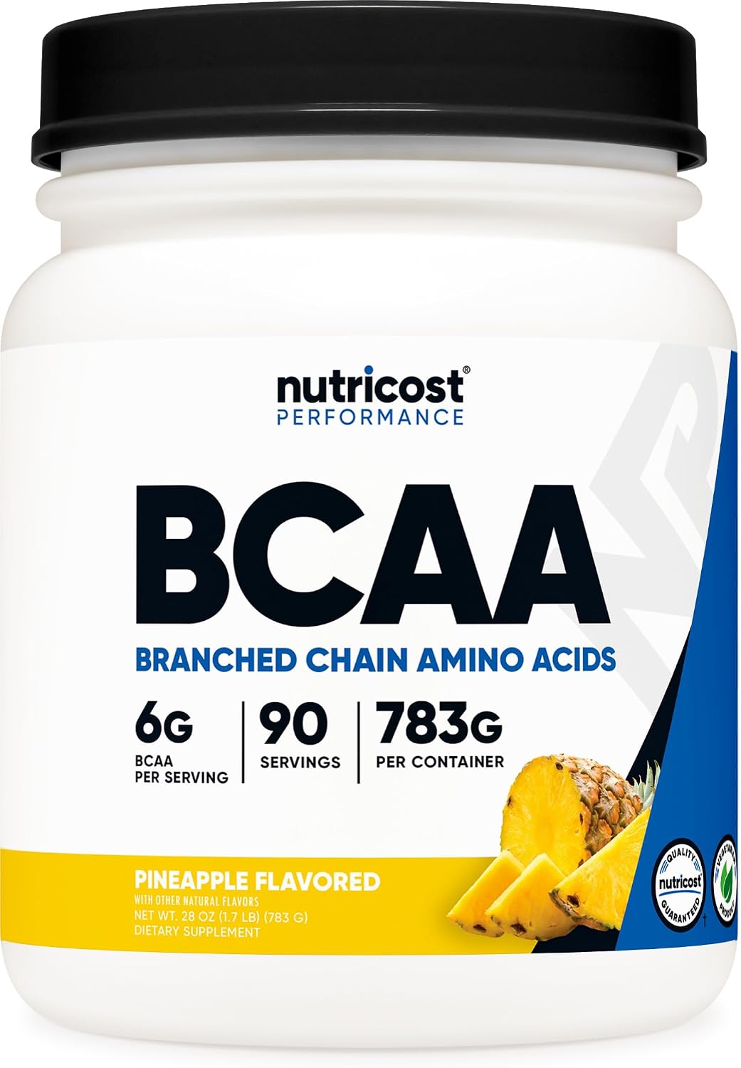 Nutricost BCAA Powder (Strawberry Kiwi, 90 Servings) - Optimal 2:1:1 Ratio