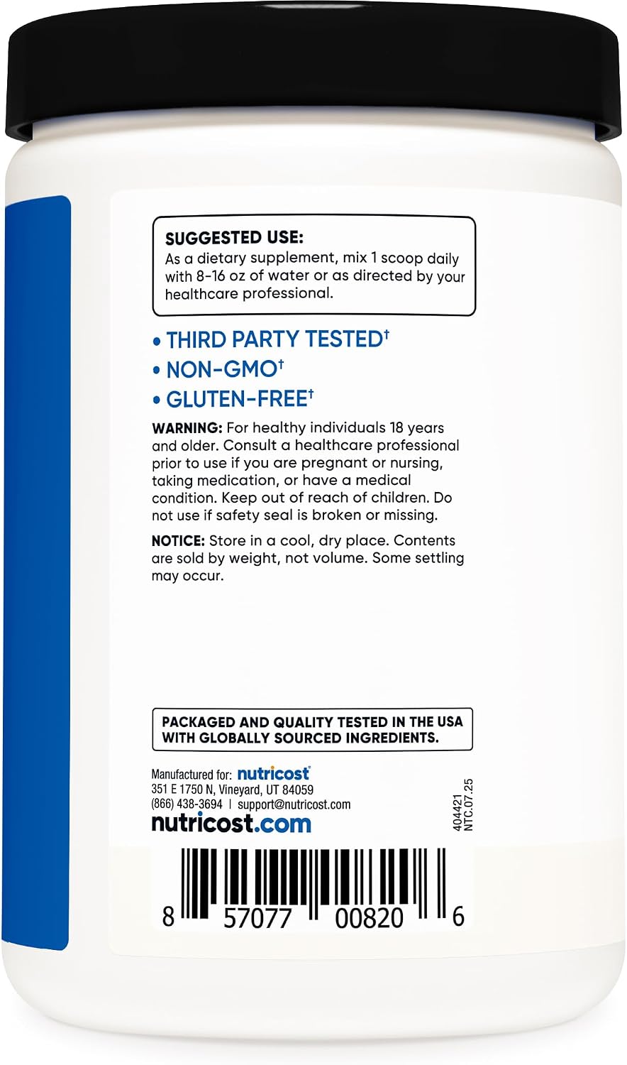 Nutricost BCAA Powder (Strawberry Kiwi, 90 Servings) - Optimal 2:1:1 Ratio