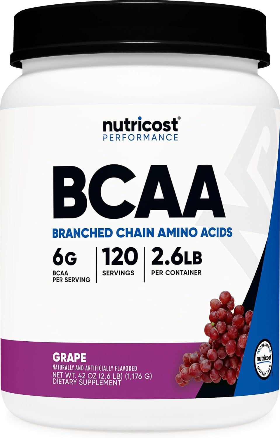 Nutricost BCAA Powder (Strawberry Kiwi, 90 Servings) - Optimal 2:1:1 Ratio