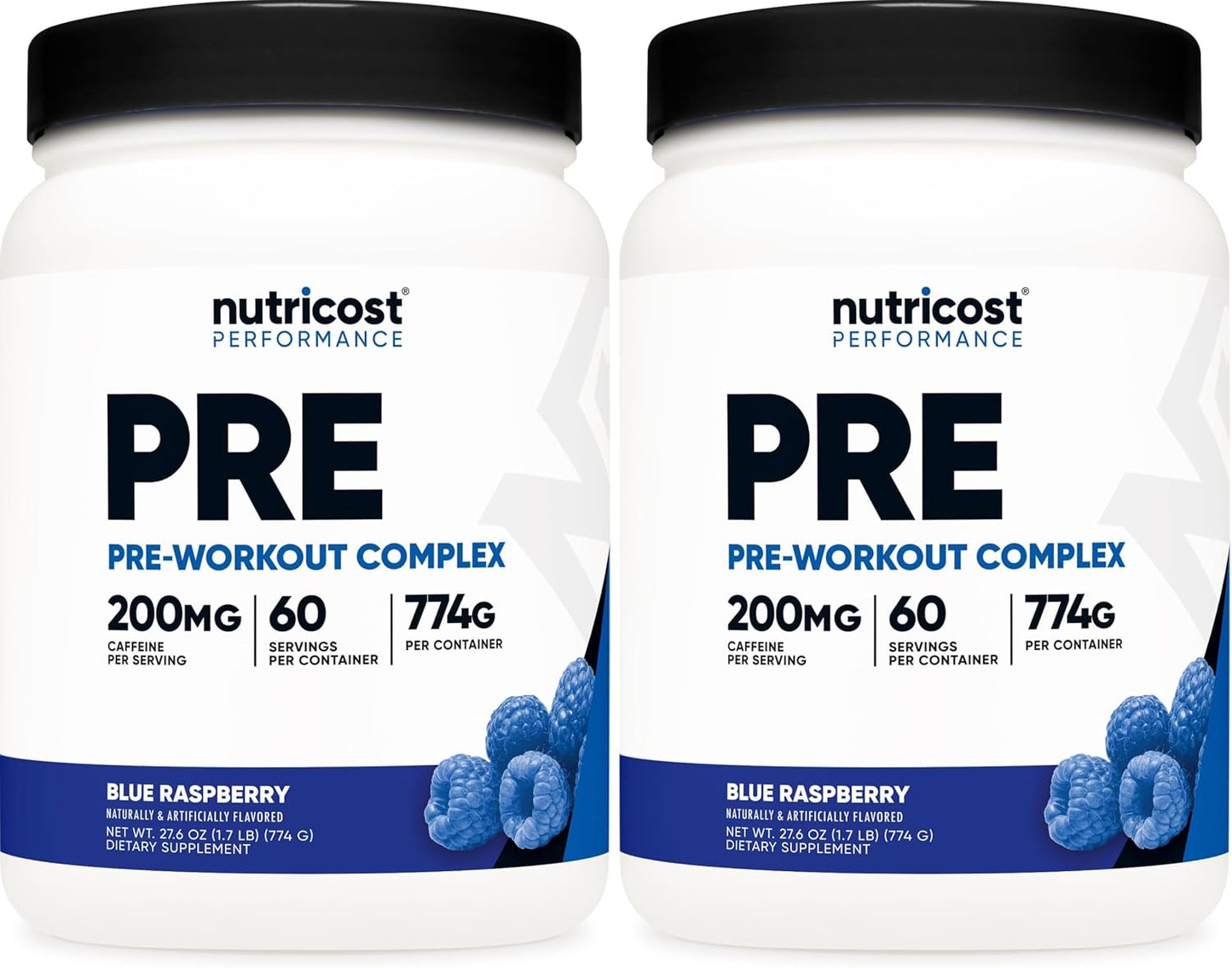 Nutricost Pre-Workout Complex Powder (Blue Raspberry) 30 Servings | Pre-Workout Supplement with Beta-Alanine, Taurine & Amino Acids