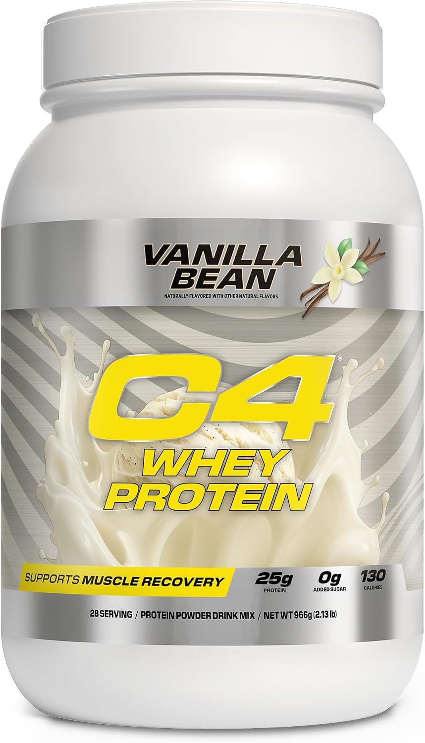 C4 Whey Protein Powder, 25g of Protein for Muscle Recover, 28 Servings