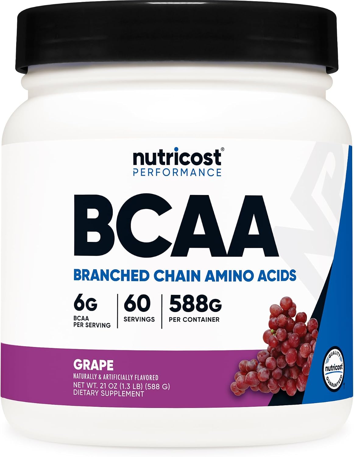 Nutricost BCAA Powder (Strawberry Kiwi, 90 Servings) - Optimal 2:1:1 Ratio