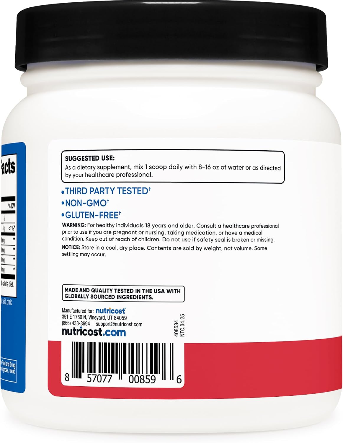 Nutricost BCAA Powder (Strawberry Kiwi, 90 Servings) - Optimal 2:1:1 Ratio