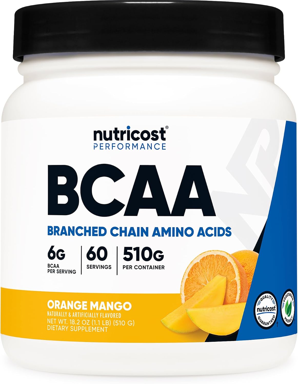 Nutricost BCAA Powder (Strawberry Kiwi, 90 Servings) - Optimal 2:1:1 Ratio