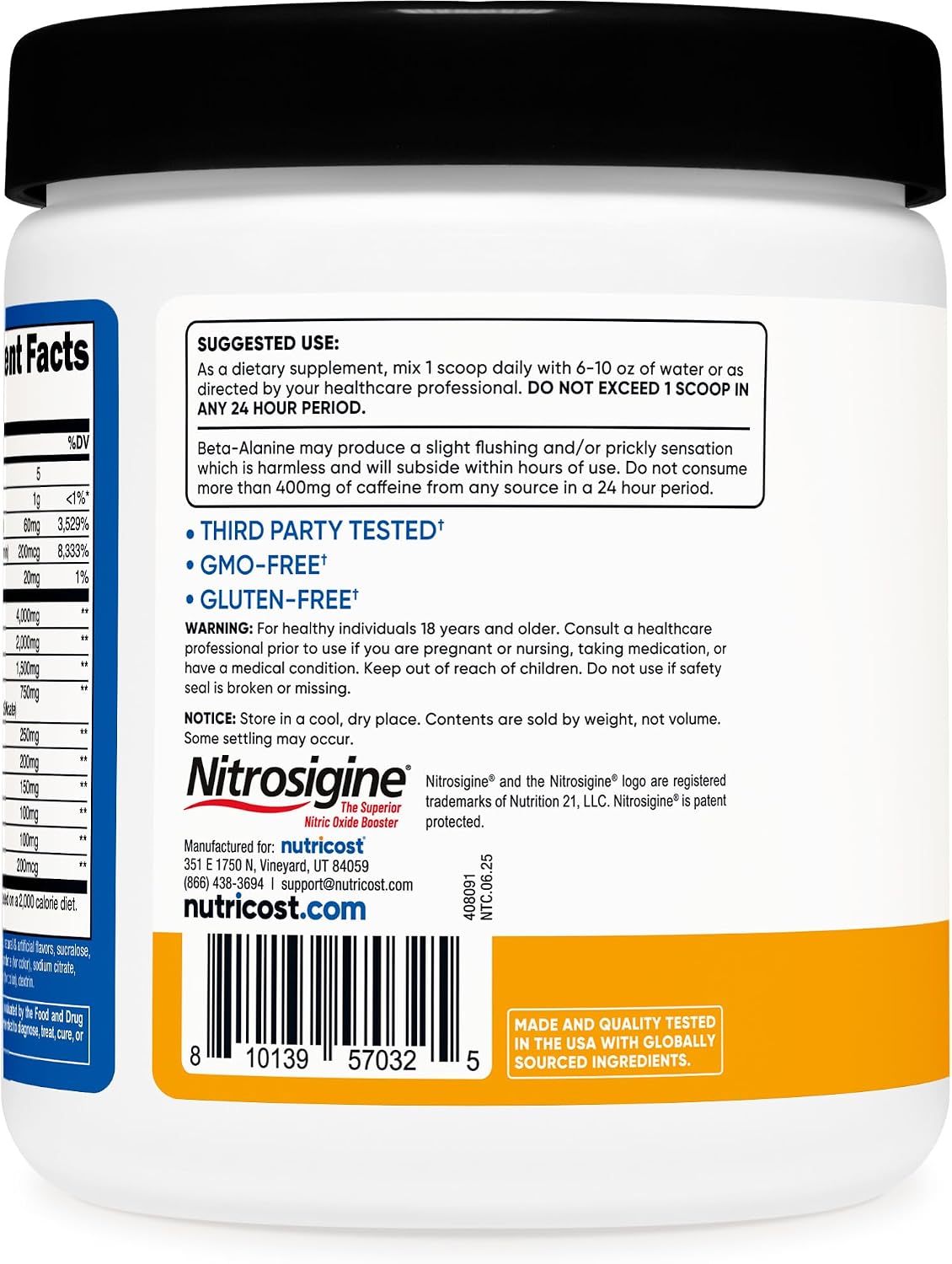 Nutricost Pre-Workout Complex Powder (Blue Raspberry) 30 Servings | Pre-Workout Supplement with Beta-Alanine, Taurine & Amino Acids