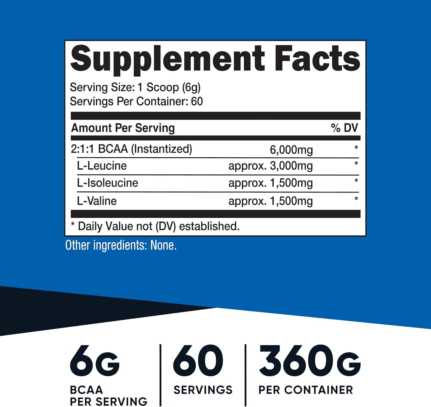 Nutricost BCAA Powder (Strawberry Kiwi, 90 Servings) - Optimal 2:1:1 Ratio