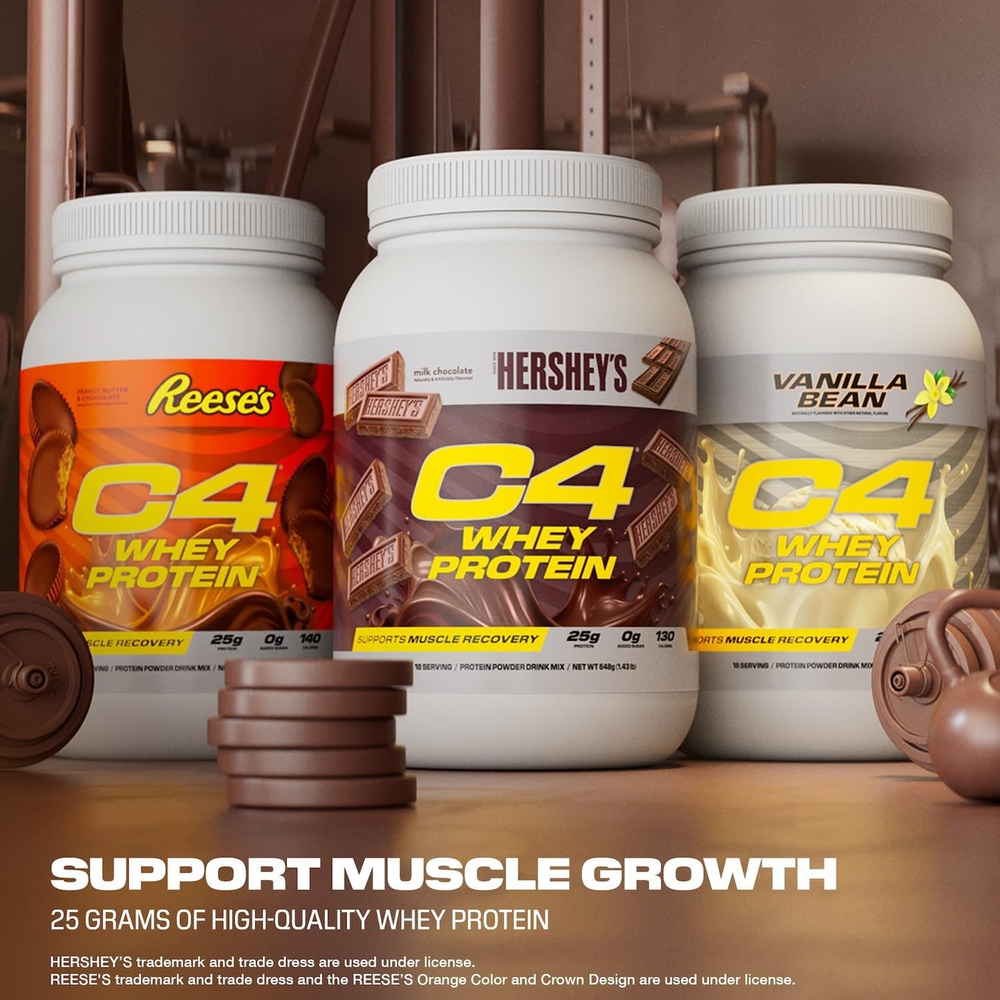 C4 Whey Protein Powder, 25g of Protein for Muscle Recover, 28 Servings