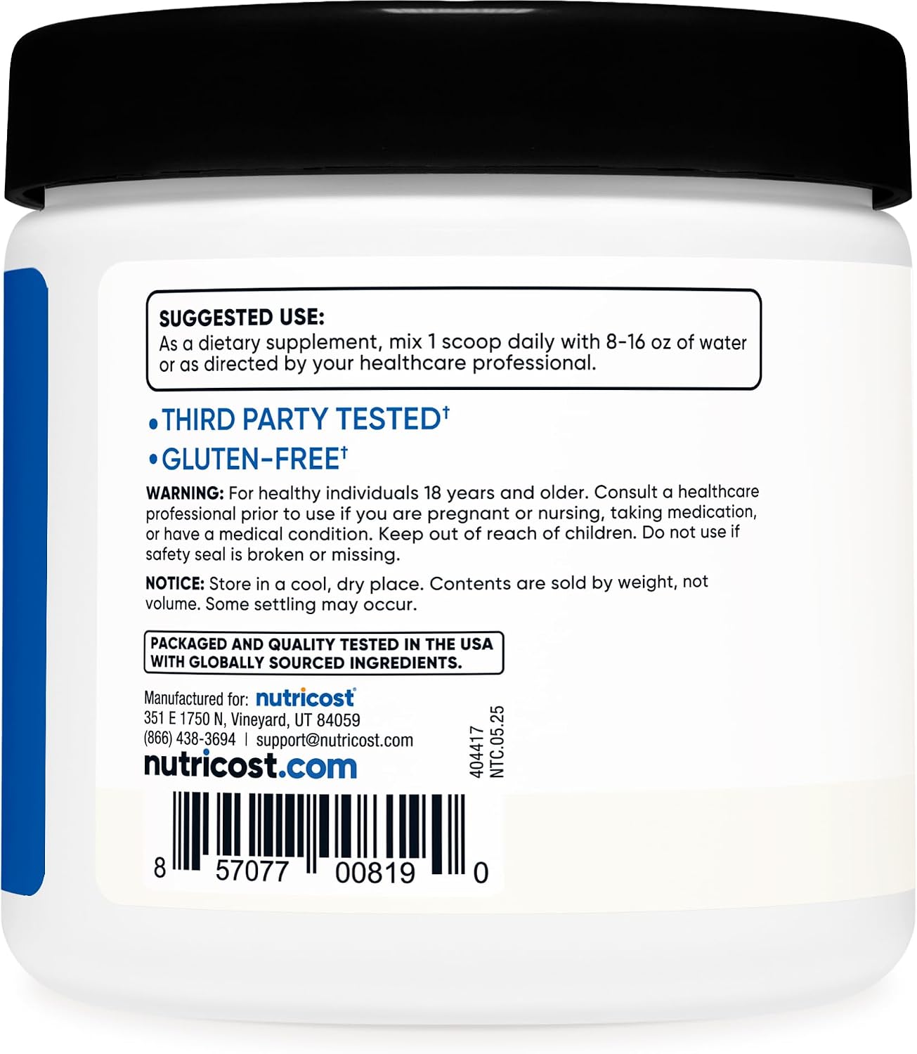 Nutricost BCAA Powder (Strawberry Kiwi, 90 Servings) - Optimal 2:1:1 Ratio