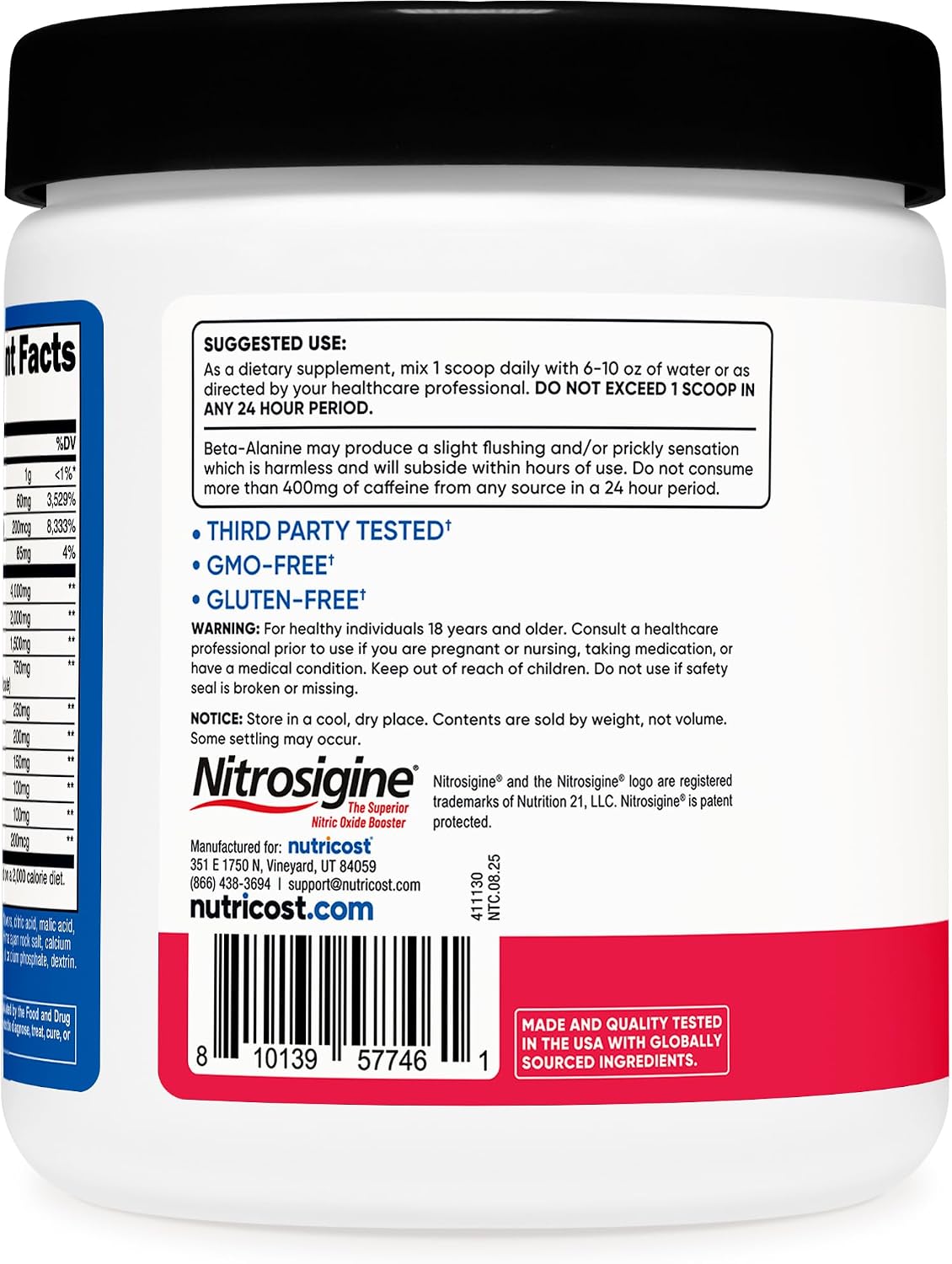 Nutricost Pre-Workout Complex Powder (Blue Raspberry) 30 Servings | Pre-Workout Supplement with Beta-Alanine, Taurine & Amino Acids