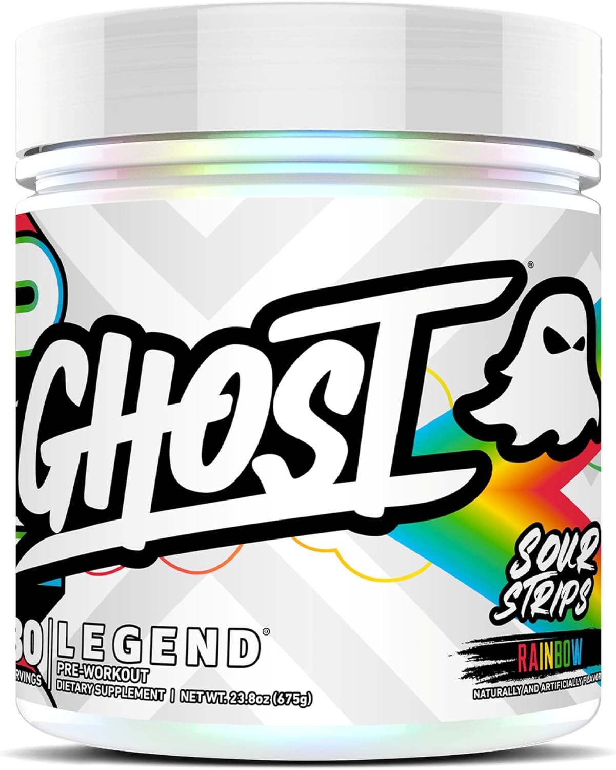 GHOST Legend Pre-Workout Powder, Sonic Cherry Limeade, 30 Servings | Pre-Workout with 300MG Caffeine, L-Citrulline, & Beta Alanine - Energy & Focus for Men & Women - Free of Soy, Sugar, & Gluten
