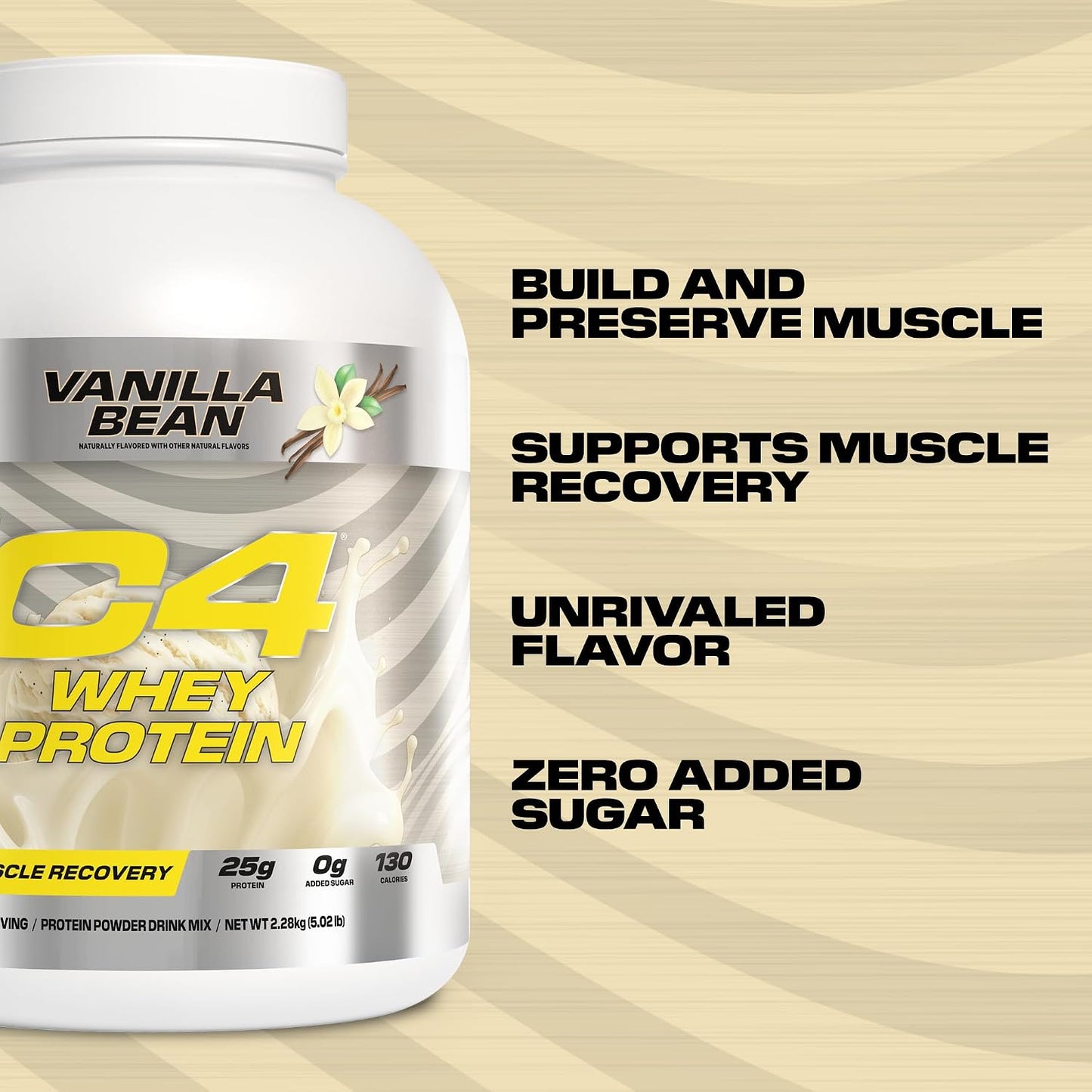 C4 Whey Protein Powder, 25g of Protein for Muscle Recover, 28 Servings