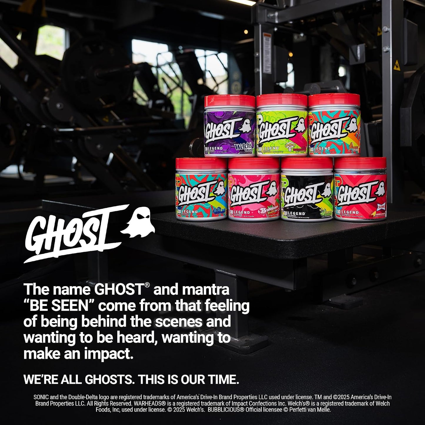 GHOST Legend Pre-Workout Powder, Sonic Cherry Limeade, 30 Servings | Pre-Workout with 300MG Caffeine, L-Citrulline, & Beta Alanine - Energy & Focus for Men & Women - Free of Soy, Sugar, & Gluten
