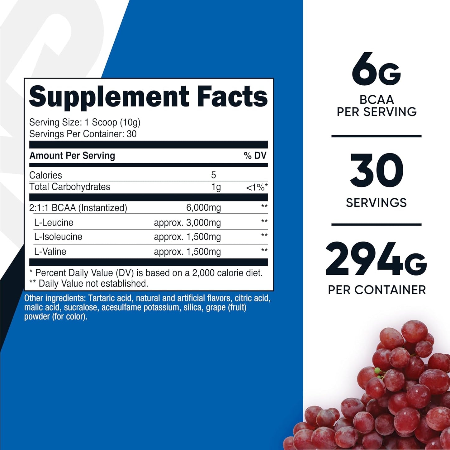 Nutricost BCAA Powder (Strawberry Kiwi, 90 Servings) - Optimal 2:1:1 Ratio