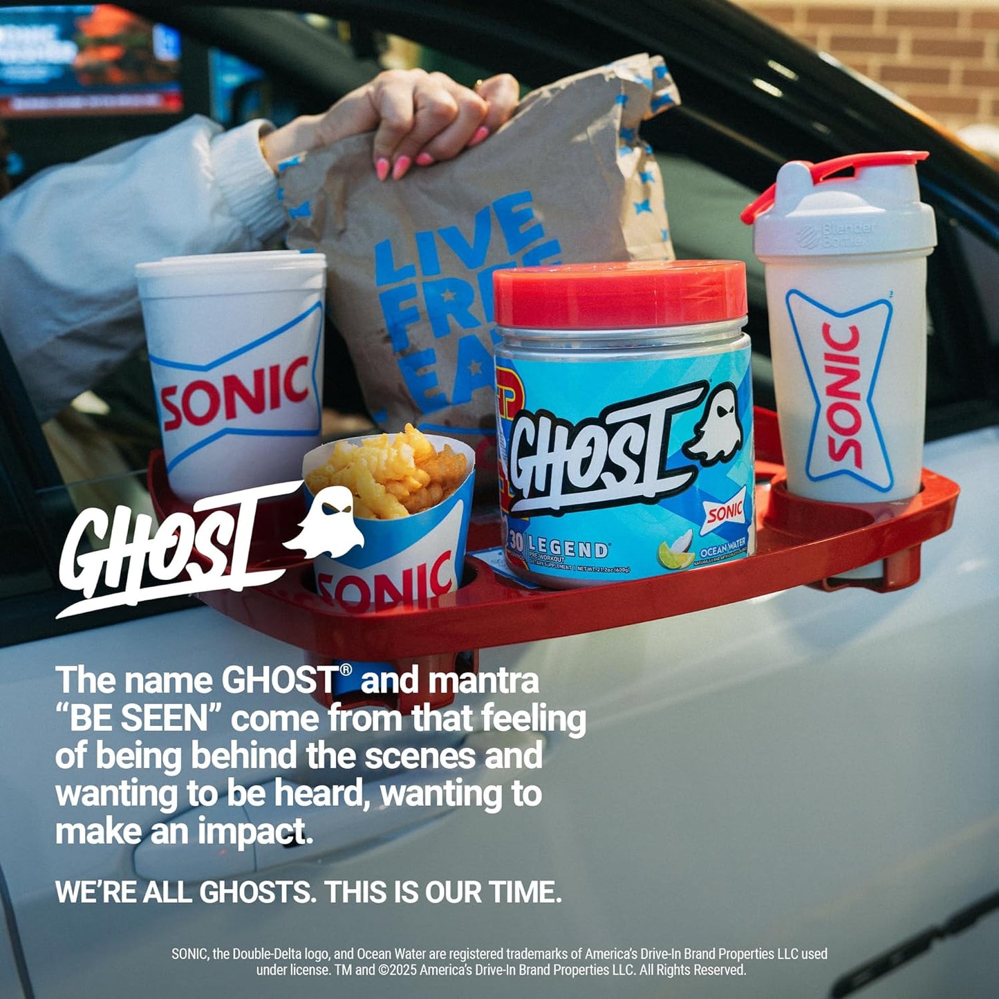 GHOST Legend Pre-Workout Powder, Sonic Cherry Limeade, 30 Servings | Pre-Workout with 300MG Caffeine, L-Citrulline, & Beta Alanine - Energy & Focus for Men & Women - Free of Soy, Sugar, & Gluten